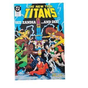 DC Comics The New Teen Titans #27 1987 Comic Book Collector Bagged Boarded